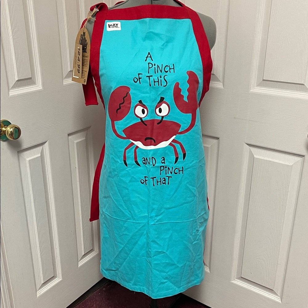 Lazy One Red and Blue Apron